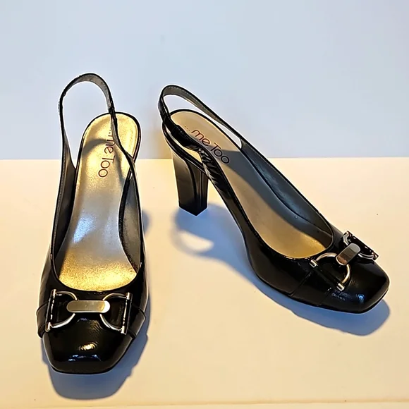 me too | Shoes | Me Too Patent Leather Black Heels Size 65m  display picture 1